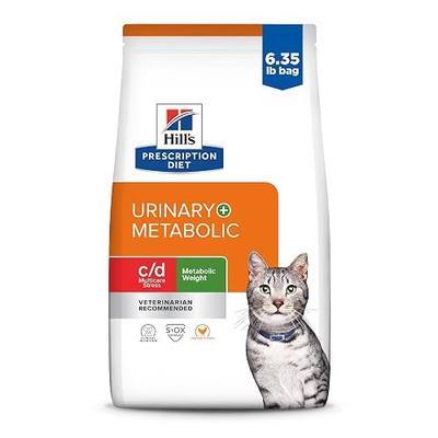 HILL'S PRESCRIPTION DIET c/d Multicare Stress Metabolic Weight Dry Cat Food | #1 Veterinarian Recommended, Chicken Recipe, 6.35 lb. Bag