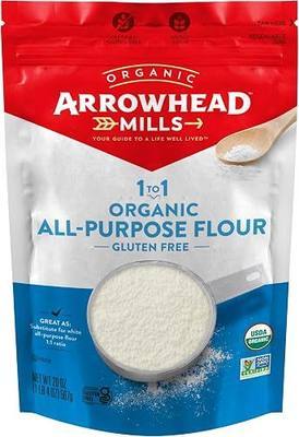 Arrowhead Mills Organic Gluten Free All-Purpose Flour, 20 oz Bag (Pack of 6)