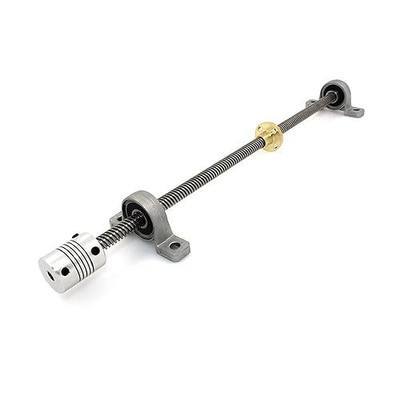 BIQU 400mm 8mm T8 Lead Screw Set Lead Screw+ Copper Nut + Coupler + Pillow Bearing Block for 3D Printer
