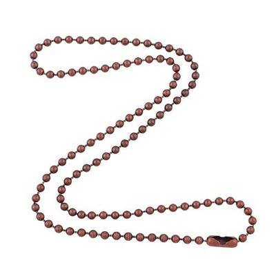 DragonWeave 3.2mm Antique Copper Ball Chain Necklace with Extra Durable Color Protect Finish