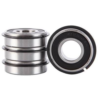 XiKe 4 Pack 99502HNR Bearing ID 5/8" x OD 1-3/8" x Width 7/16", Replacement for Go Kart, Mini Bikes and Lawn Mowe Wheel Hub Etc, Double Seal, Snap Ring and Pre-Lubricated. | Pre-lubricated, stable performance, cost-effective. Replaces go kart, mini bikes, lawn mower wheel hubs.