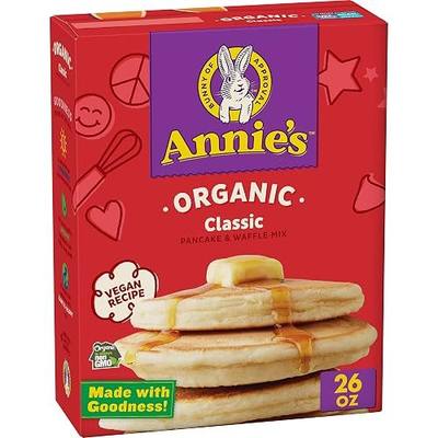 Annie's Organic Classic Pancake and Waffle Mix, Kids Breakfast, Vegan, 26 oz