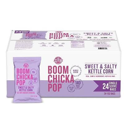 Angie's BOOMCHICKAPOP Sweet & Salty Kettle Corn Popcorn, 1 oz. Individual Bag (Pack of 24)
