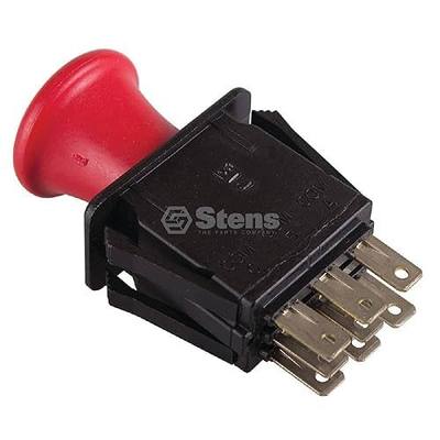 Stens PTO Switch 430-528 Compatible with Dixie Chopper Most Units 2721505, 4174684, 500016 | OEM replacement, replaces Bobcat 2721505 MTD 725-07534 Delta 6204-322 Dixie Chopper 4174684, Push/pull, Red knob, 430-528