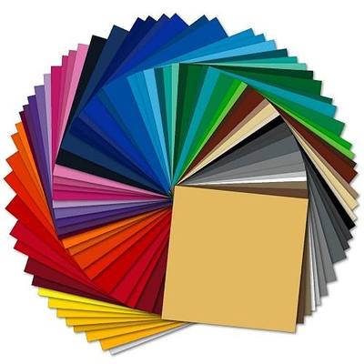 ORACAL 651 Starter Pack 61 Glossy Self Adhesive Vinyl Sheets, 12" x 12"