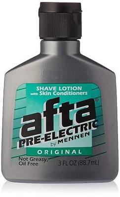 AFTA Shave Lotion with Skin Conditioners, Pre-Electric by Mennen, Original, Not Greasy, Oil Free, 3 FL OZ - 8 Pack