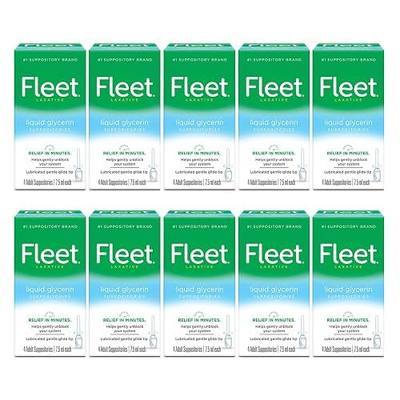 Fleet Liquid Glycerin Suppositories, 4 Count (Pack of 10)