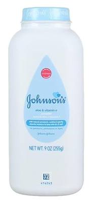 Johnson's Baby Powder, Pure Cornstarch with Aloe & Vitamin E 9 oz