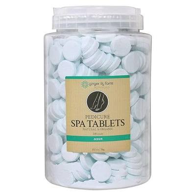 Ginger Lily Farms Botanicals Pedicure Spa Tablets, 500-Count, Ocean Scent
