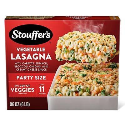 Stouffer's Vegetable Lasagna, Party Size Lasagna, Easy Frozen Dinners
