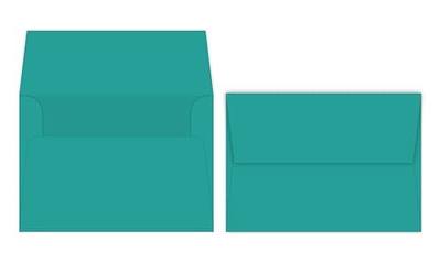 Terrestrial Teal A7 Bright Color Envelopes - 5 1/4 x 7 1/4 Inches - Perfect for 5x7 Photos, DIY Arts and Crafts Cards - for Professional and Homemade Projects - Value Pack of 50 Envelopes