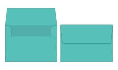 Sea Blue A7 Bright Color Envelopes - 5 1/4 x 7 1/4 Inches - Perfect For 5x7 Photos, DIY Arts And Crafts Cards - For Professional and Homemade Projects - Value Pack of 50 Envelopes
