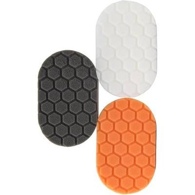 Chemical Guys, Hex-Logic Foam Hand Applicator Pad Kit for Wax & Sealant | Color-coded to keep compound, glaze and coating jobs separate; machine-wash and reuse them hundreds of times