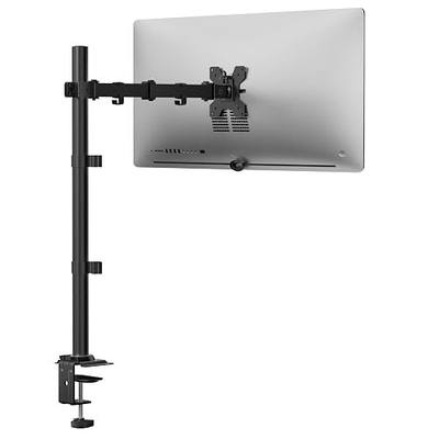 WALI Monitor Arm Mount for Desk, Single Extra Tall Computer Desk Mount, Monitor Bracket Mount Stand Single, up to 34 inch, 22 lbs (M001XL), Black