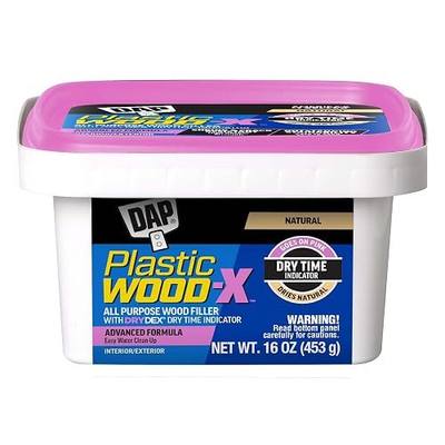 DAP Plastic Wood-X with DryDex Wood Filler, Natural, 16 Oz (7079800542)