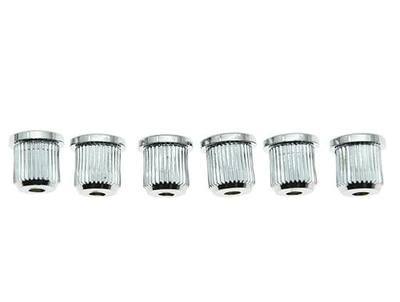KAISH 6x Chrome Guitar String Through Body Ferrule 5/16" String Ferrules for USA Tele/Telecaster