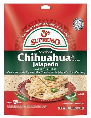 V&V Supremo, Shredded Jalapeno Cheese, 7.06 oz