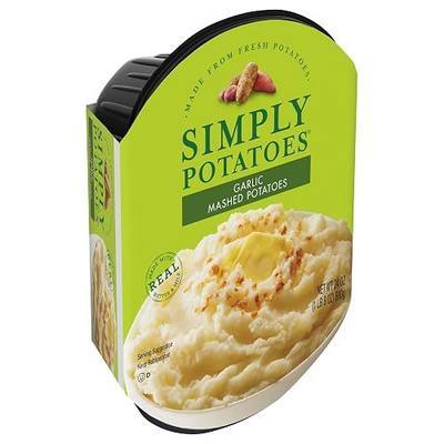 Simply Potatoes Garlic Mashed Potatoes, 24 oz | Pre-made dinner side dish Gluten-free and Kosher certified Delicious prepared sides Ready to eat and quick