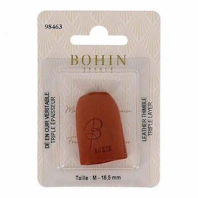 Bohin Leather Thimble Size M Brown Protective Material for Hand Sewing
