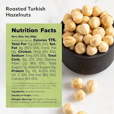 NUTS U.S. – Hazelnuts |Dry Roasted and Unsalted | Blanched and Whole Filberts | Non-GMO and Gluten Free | No Additives | Vegan and Keto Friendly | Bulk Hazelnuts in Resealable Bag (1 LB)