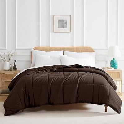 Southshore Fine Linens - Vilano Springs - - Down Alternate Weight Comforter - Chocolate Brown - King/California King