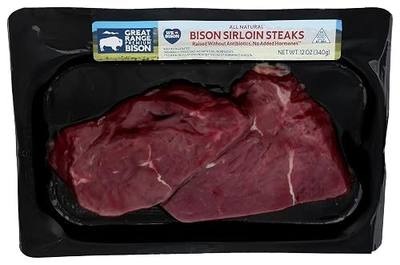 Rocky Mountain Great Range, Bison Sirloin Steaks, 12 oz