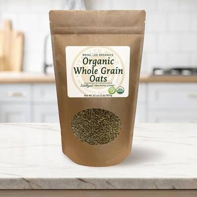 Royal Lee Organics Organic Gluten Free Grain Oat Groats 10 lb bag
