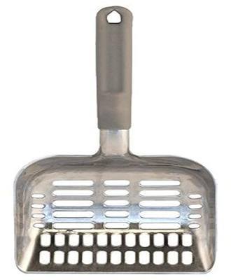 Pet Champion Aluminum Cat Litter Scoop with Ergonomic Handle, Gray
