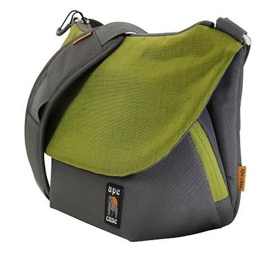Messenger Bag, Large, Green, Camera Insert Included, Shoulder Strap Included, Tablet Compartment (AC580G)