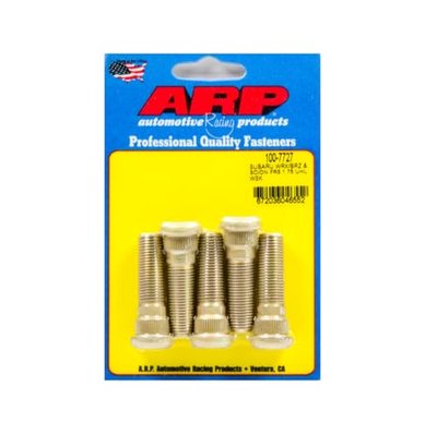 ARP Wheel Stud, 12 mm x 1.25 Thread, 1.750 in Long, 0.585 in Knurl, Chromoly, Cadmium, Subaru WRX/BRZ/Scion FR-S, Set of 5