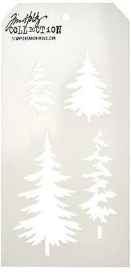 Stampers Anonymous THS071 Tim Holtz Layered Stencil, Multi-Colour, 4.125 x 8.5-Inch