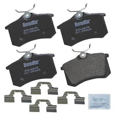 Bendix Priority1 CFM1017 Rear Brake Pads for A1,A3,A4,Quattro,A6,A8 Allroad S6,TT,Megane,Scenic,II,Seat Alhambra,Cordoba,Ibiza,Leon,Nuevo Toledo,Beetle,Cabrio,Golf,SportWagen,Jetta,City,Passat,Polo