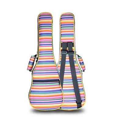 10MM Sponge Padding Waterproof Durable Colorful Conventional Ukulele Case Bag with Storage (21 Inch, Bohemia No.3)