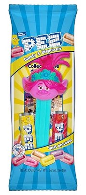 PEZ Candy Trolls Assorted Dispensers, 0.58 Ounce (Pack of 12), 6.96 Ounce