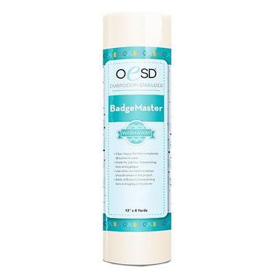 OESD Badge Master Wash Away Embroidery Stabilizer 12" x 8 Yd Roll | Water Soluble