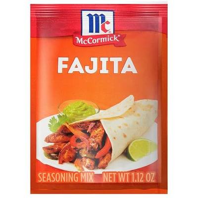 McCormick Seasoning Mix, For Restaurant-Style Fajitas at Home. Can be use with: Chicken, Steak, Shrimp, Vegetables, 1.12 oz