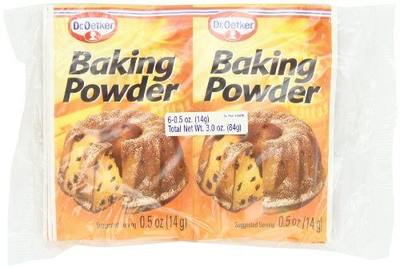 Dr.Oetker Baking Powder, 6 Envelopes, 0.5 Ounce (Pack of 12)