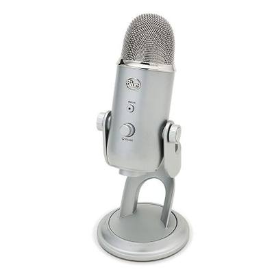 Blue Yeti USB Microphone, Silver (Renewed)