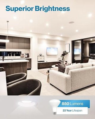 Sunco 12 Pack BR30 LED Flood Light Bulb, 65W Equivalent 11W, 850 Lumens, Soft White 2700K, E26 Base, Dimmable, Damp Rated, for 5 6 Inch Recessed Can Indoor Flood, UL