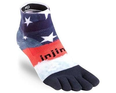 injinji Men's Run Original Weight Mini Crew Toesocks