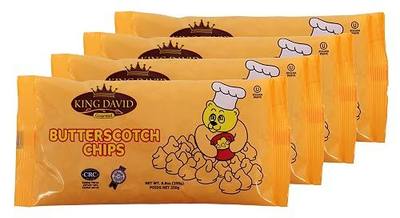 King David Vegan Butterscotch Chips Non-dairy Lactose Free Kosher, 8.81 Ounce (Pack of 4)
