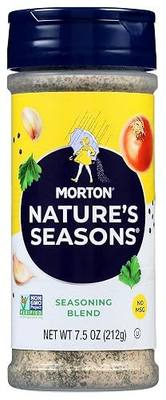 Morton Nature's Seasons Seasoning Blend For Cooking, 7.5 oz, 1-Pack | MSG-free mix of onion, salt pepper garlic, spices and seasonings, all-purpose spice blend