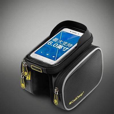 Mumian Bicycle Frame-mounted Pannier Bags with Cell Phone / Smart Phone Pouch - with 6.0/6.2 Inch Touch Screen Case