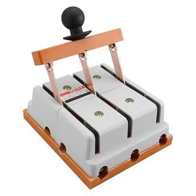 BAOMAIN 3-Pole Double Throw Electric Knife Switch 380V 100A HS11F-100/3 | Heavy-Duty 3-Pole Double Throw Knife Switch Features 380V 100A Capacity,Ensuring Reliable Safety & Dual-Power Control