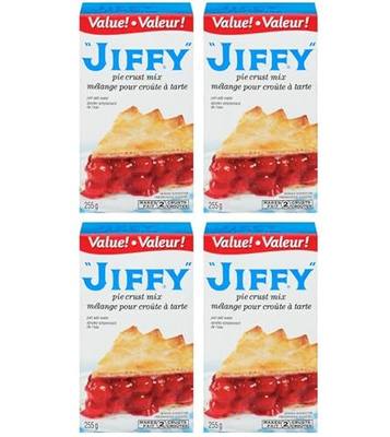 Jiffy Pie Crust Mix, 9 oz Box (Pack of 4)