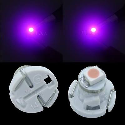 PA LED 10PCS T4.2 12V Auto LED Dash Board Cluster Gauges Lights Bulbs Compatible with T4 79674-S3N-941 79674-S3N-941 79607-SHJ-S01 36773-SEP-A01 36774-SEP-A01 (Purple)
