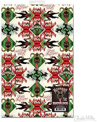 Archie McPhee Krampus Wrapping Paper