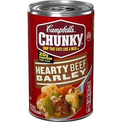 Campbell's Chunky Soup, Hearty Beef and Barley Soup, 18.8 Oz Can