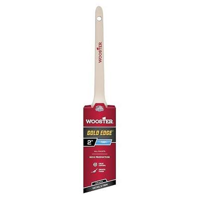 Wooster 5234-2 Series 5234 2" Edge Thin Angle Brush, 2 Inch, Gold,White