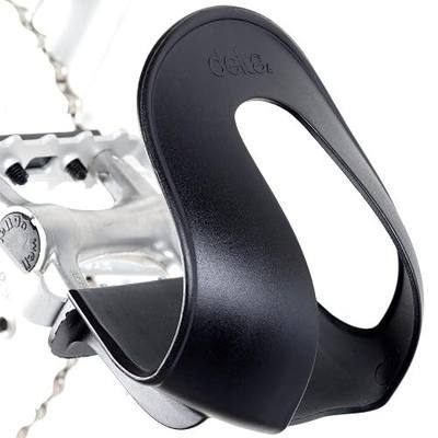 Delta Cycle Foot Fenders Bicycle Toe Clips and HexAir Racing Peloton Seat Cushion Bundle